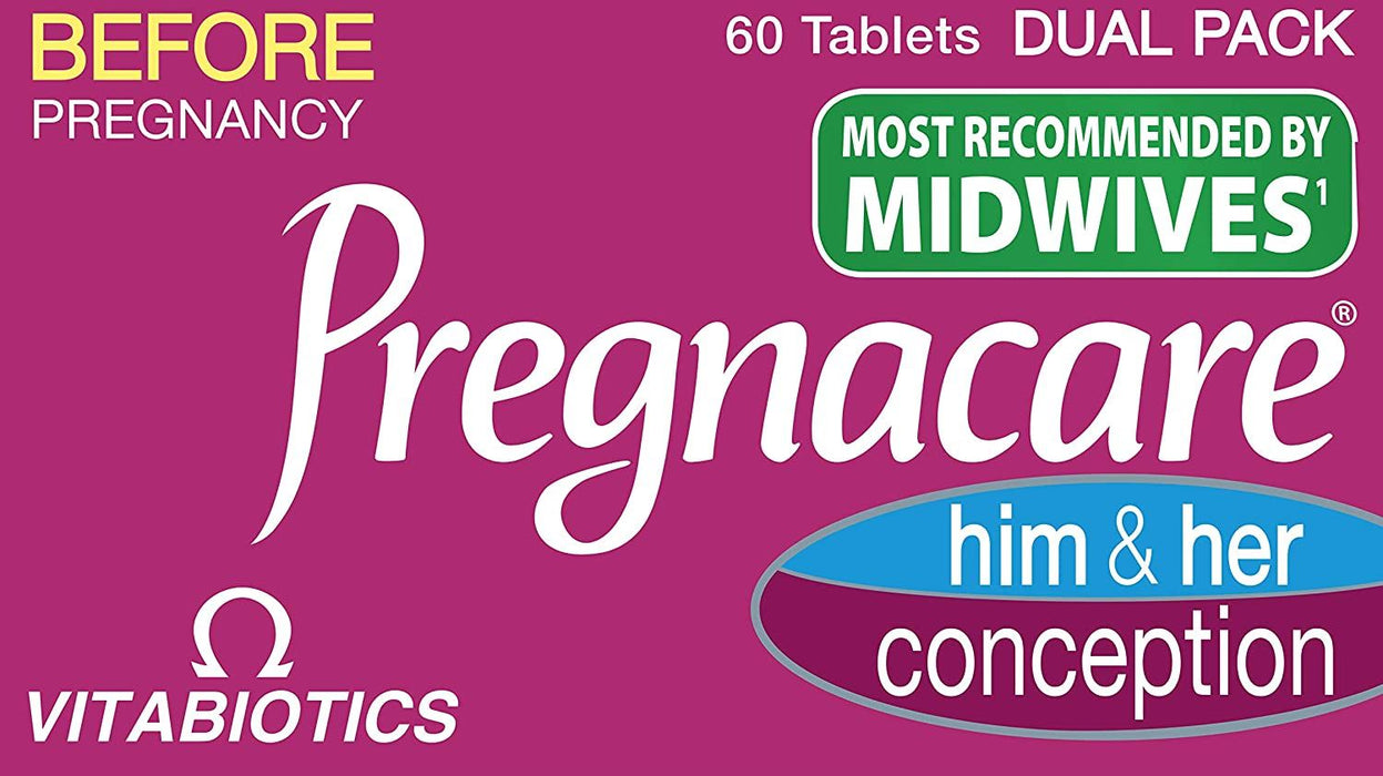 Vitabiotics Pregnacare Conception His Her Tablet 60 Tablets - 3 Packs for 2