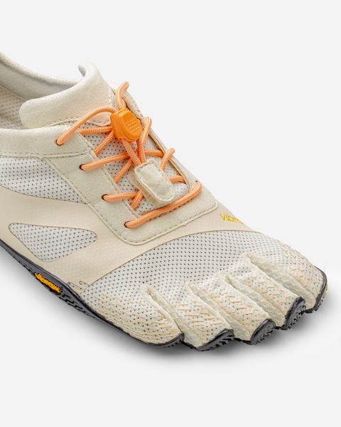 Vibram KSO Evo Five Fingers Barefoot Ladies Training Shoes - Ivory/Black