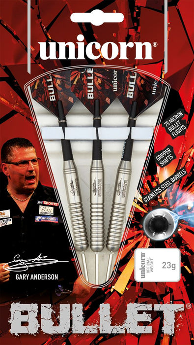 Unicorn Stainless Steel Gary Anderson Bullet Darts Premium Match Steel Tips