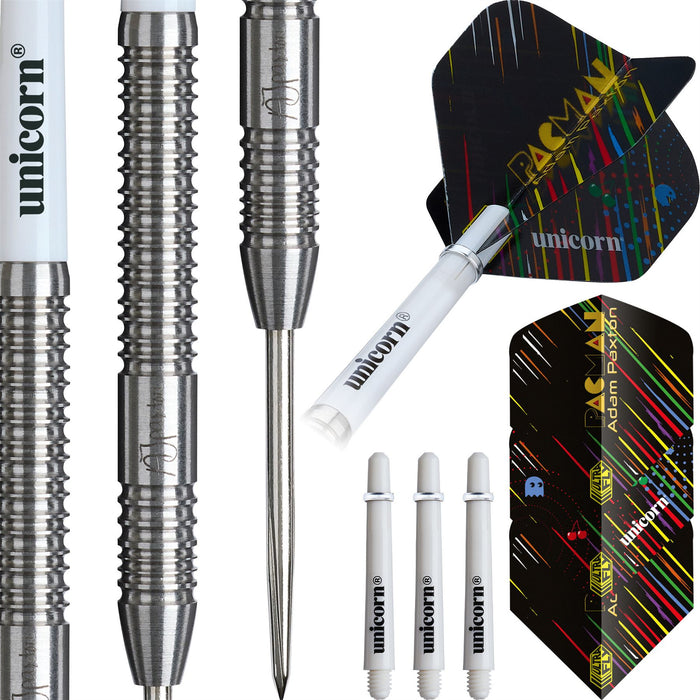 Unicorn Darts Adam Paxton 90% Tungsten Steel Tip Darts 23g Contender Set