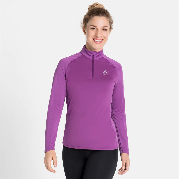 Odlo Womens Midlayer Hoody Active Warming Running Half Zip Top *SALE*