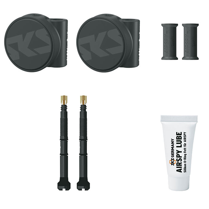 SKS Airspy TL Set – Tubeless Tire Pressure Sensors for Cycling (60–81mm)