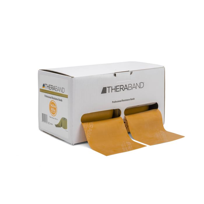 THERABAND Max Heavy 50 Yard Latex Resistance Bands ForPhysio, Rehab & Strength - Gold