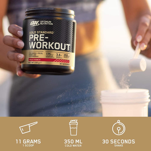 OPTIMUM NUTRITION GOLD STANDARD PRE-WORKOUT POWDER ENERGY SUPPLEMENTOptimum