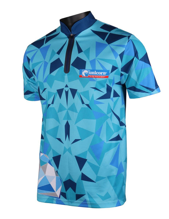 Unicorn Darts Official 2019 Official 2019 Ian Diamond Shirt in White Polyester