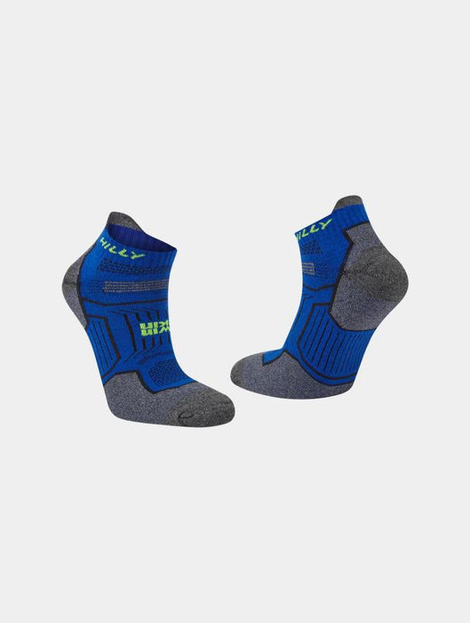 Hilly Twin Ladies Skin Socklet Vented Upper Footwear - Cobalt/Grey Marl