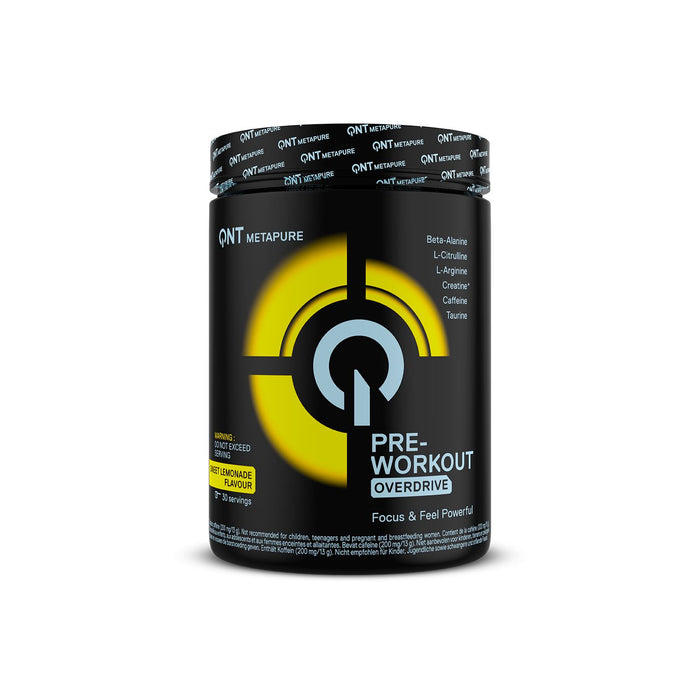 QNT Pre Workout Overdrive Performance Powder 390g