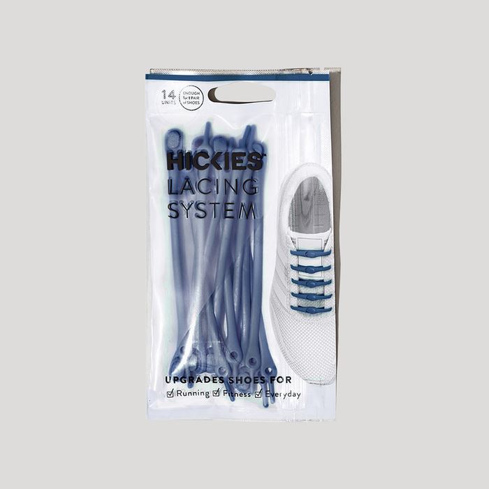 Hickies Laces Originals No Tie Elastic Shoelaces Straps 14 Pack - True Navy
