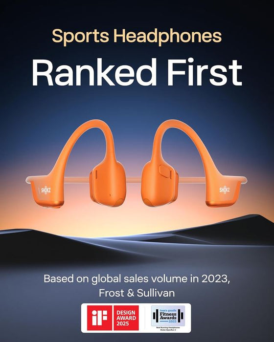 Shokz OpenRun Pro 2 Mini Open Ear Headphones Earphones - Orange