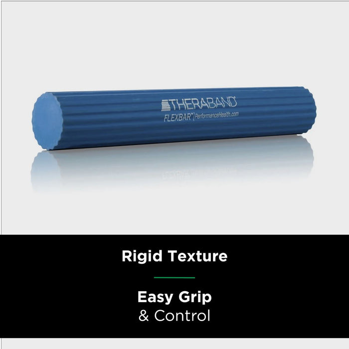 TheraBand FlexBar Strengthen Wrists Elbows & Forearms Resistance Training ( Blue) Heavy