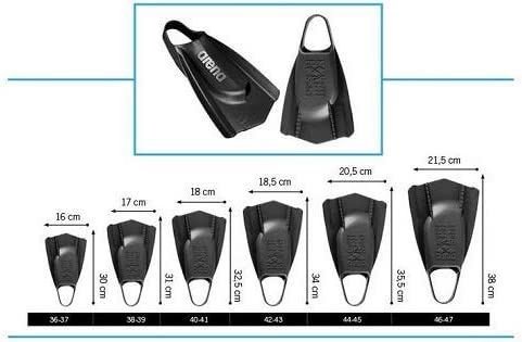 Arena Powerfin Pro Flippers Underwater Swimming Fins Leg Kick Training BlackArena