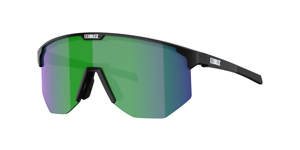 Bliz Hero Sports Sunglasses Shades Black Frame Brown/Green lens