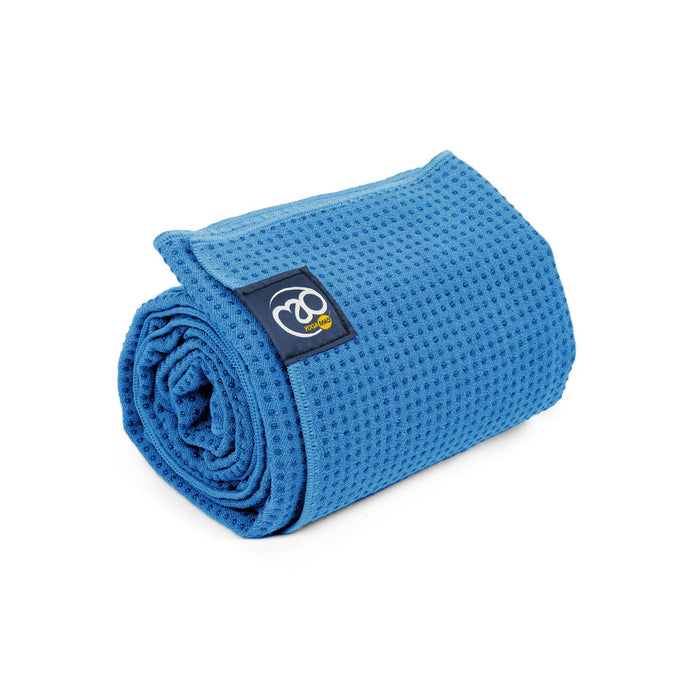 Fitness Mad Grip Dot Hot Yoga Pilates Towel - Sky Blue