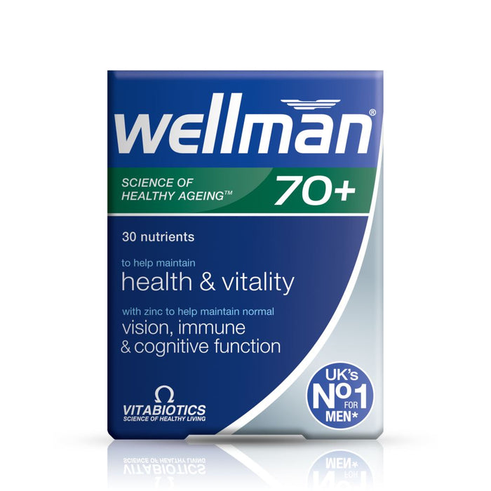 VITABIOTICS WELLMAN 70+ 30 TABLETS