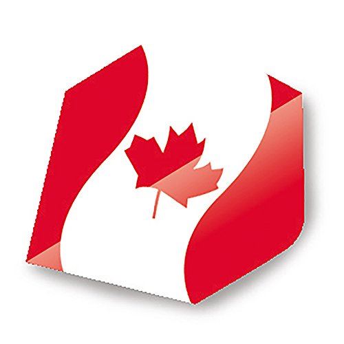 Unicorn Darts Flights Maestro 100 Plus Shape Canada Flag Flight Durable & Rigid