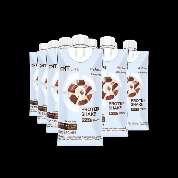 QNT Delicious Whey Shake 100% Pure Whey Protein (30g) (Chocolate) 12 X 330ml