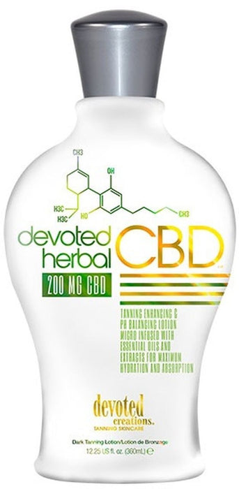 Devoted Creations DC Herbal CBD Tanning Lotion Bronzer Free - 350ml