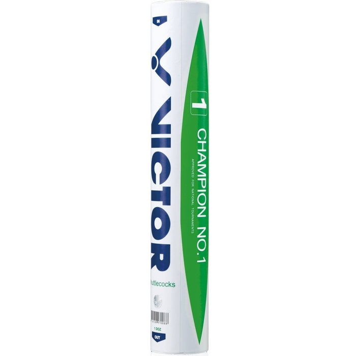 Victor Champion No. 1 Badminton Shuttlecock Pack Of 12 - Speed 77