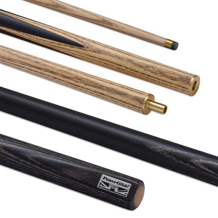 PowerGlide Exios Ash Snooker Pool or Billiard 3/4 Cue Stick 18oz