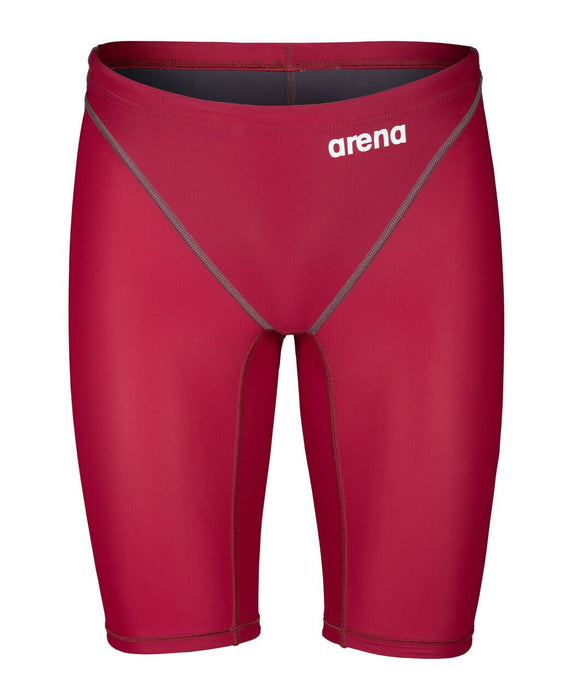 Mens Arena Powerskin Next Jammers Stretch Fit Quick Dry Swim Shorts - Deep Red