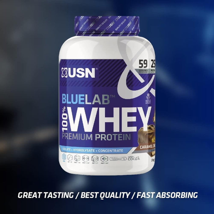 USN Blue Lab Training Powder - Whey Protein - Muscle Growth & Recovery - 2KG