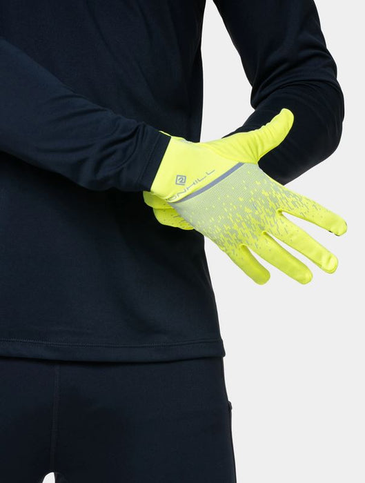 Ronhill Running Gloves – Reflect Glove For Cold Weather & Visibility - Yellow