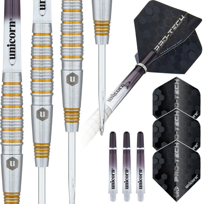 Unicorn Pro-Tech Style 2 Steel Tip Darts – 90% Tungsten 21/23/25g