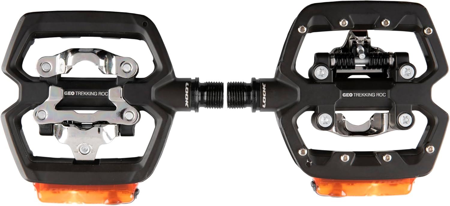 LOOK Geo Trekking Roc Vision Pedals Hybrid Clipless & Flat Pedals with Light