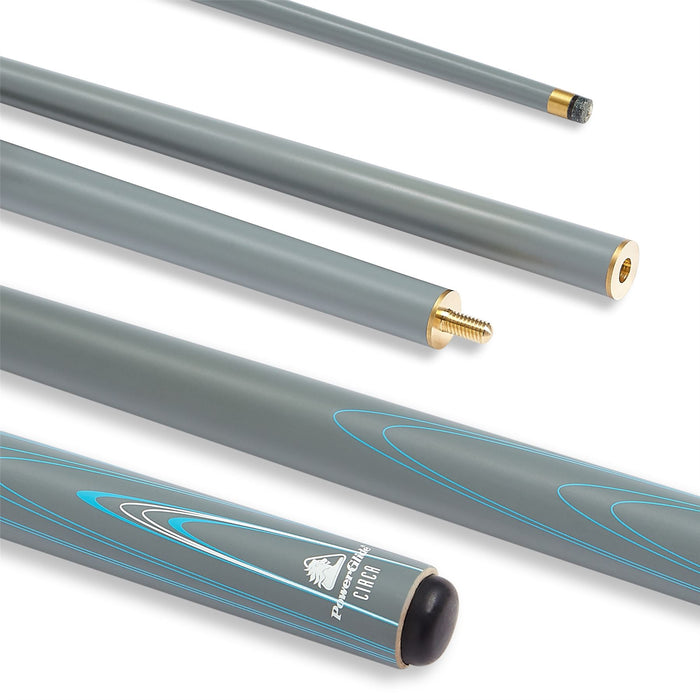 PowerGlide Svartur Fibreglass Snooker Cue With Case 10mm Tip Bundle