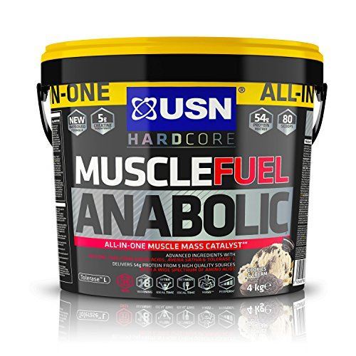 USN Muscle Fuel Anabolic Muscle Mass & Growth Shake Powder 4kg - Cookies & Cream