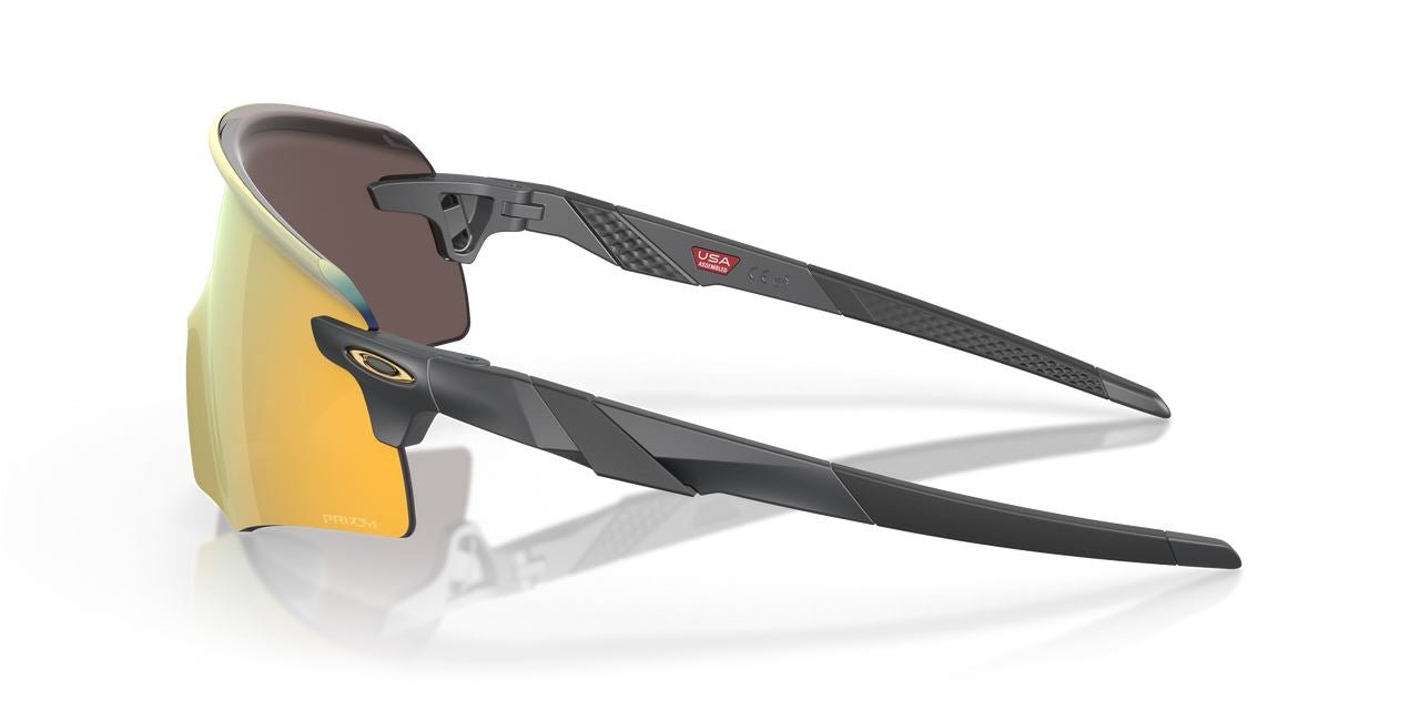 Oakley Encoder Sports Sunglasses 24k Lenses Matte Carbon Frame Square GlassesOakley