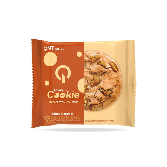 QNT Protein Cookie Workout Snack 12 x 60g - Salted Caramel
