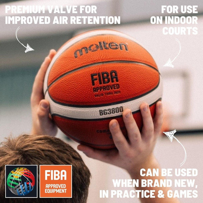 Molten bg3800 series, indoor/outdoor basketball, fiba approved, size 7, 2- tone design, model: B7G3800 : Buy Online at Best Price in KSA - Souq is now Molten bg3800 series, indoor/outdoor basketball, fiba approved, size 7, 2- tone design, model: B7G3800 : Buy Online at Best Price in KSA - Souq is now