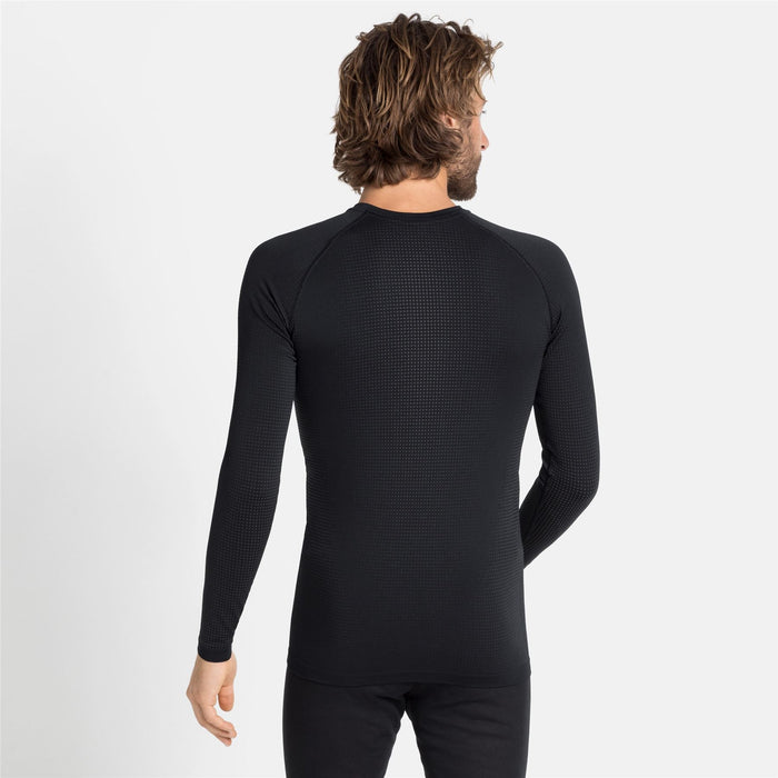 Odlo Performance Warm Men's Running Top - Long Sleeve Crew Neck
