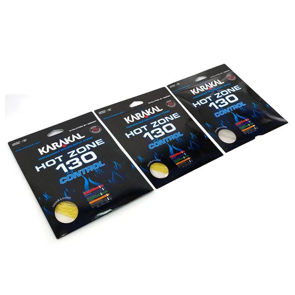 Karakal Hot Zone Control 130 Racket String Spin & Precision 12M - Gold