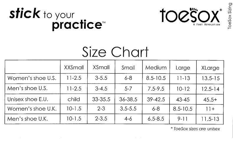 Toesox No Toe Bellarina Pilates Yoga Martial Arts Grip Socks Black