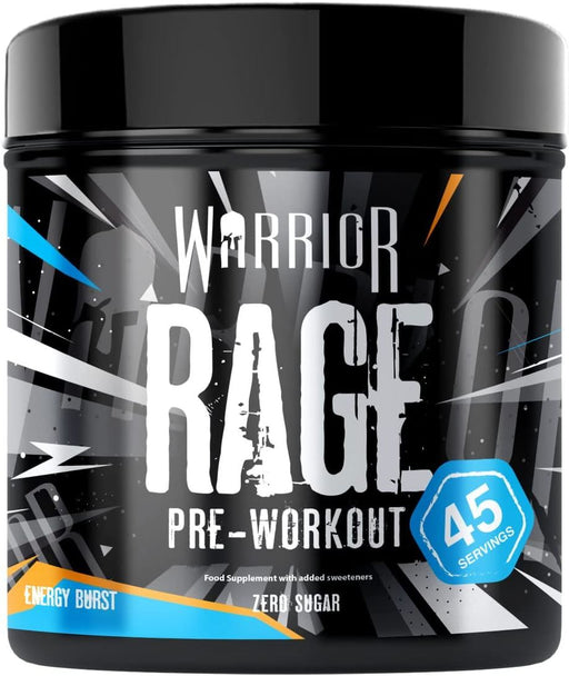 Warrior Rage Supplement Workout Muscle Growth Protein Shake Energy Burst 392gWarrior