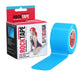 Rocktape 2 Pre Cut Kinesiology Sports Tape Adhesive Roll - Electric Blue 25x5cmRockTape