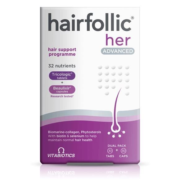 VITABIOTICS HAIRFOLLIC WOMAN ADVANCED 30 CAPS / 30 TABLETSVitabiotics