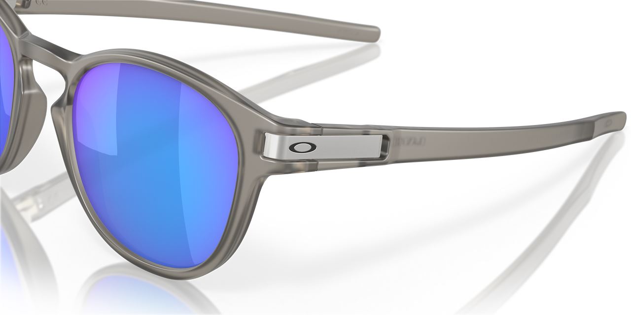 Oakley Latch Sunglasses Polarized Sapphire Lens Matte Clear Frame Driving Sports