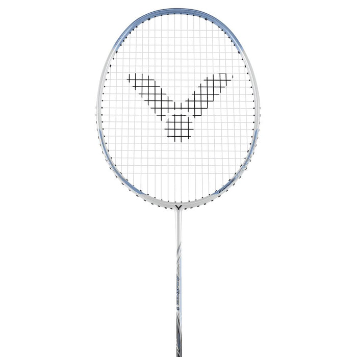 Victor Auraspeed 9A Badminton Racket Professional Lightweight White Carbon Frame
