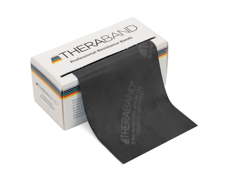 THERABAND Special Heavy 6 Yard Latex Resistance Bands ForPhysio, Rehab & Strength - Black
