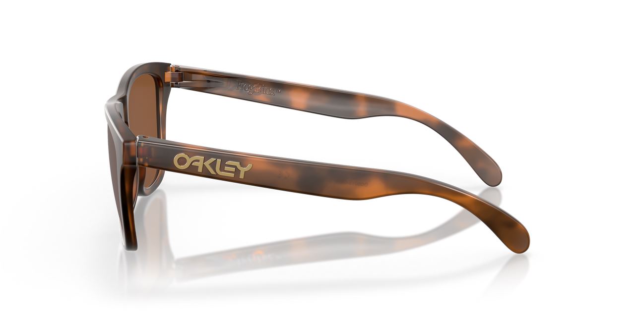 Oakley Frogskins Sunglasses Tungsten Lenses Matte Tortoise Stylish Frame Driving
