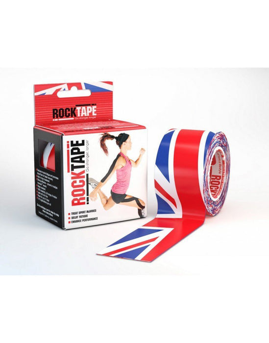 Rocktape Strong Adhesive Kinesiology Tape Patterned Roll - Union Jack