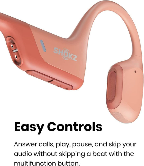 Shokz OpenRun Pro Headphones Open Ear Bone Conduction Wireless Headsets PinkAfterShokz