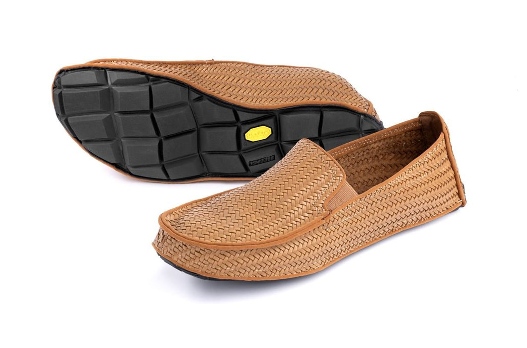 Vibram One Quarter MOC Mens Minimalist Shoes Braided Leather FootwearFITNESS360