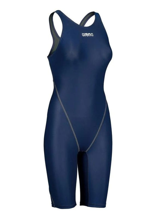 Arena Women One Piece Swim Suit Navy Powerskin ST Next Swimming Kneeskin Costume