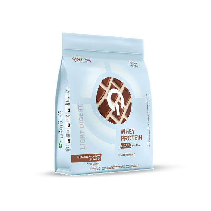 QNT Light Digest Whey Protein Powder BCAA And Fiber - Chocolate