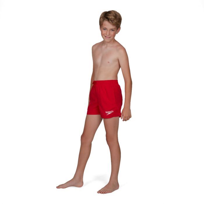 Speedo Boys Essential Watershort Swimming Shorts - Pool Beach - Red - 13" - Red