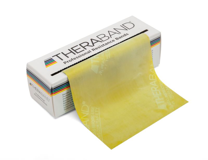 THERABAND Light 6 Yard Latex Resistance Bands ForPhysio, Rehab & Strength - Yellow